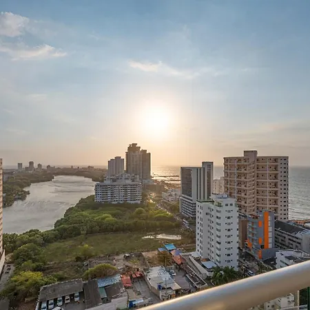 Panoramic 3br In Cabrero - Sea And Bay Views Apartamento Cartagena